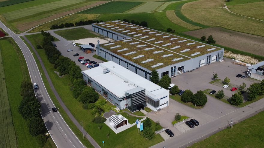 The company premises WEINMANN Holzbaussystemtechnik GmbH in St. Johann.