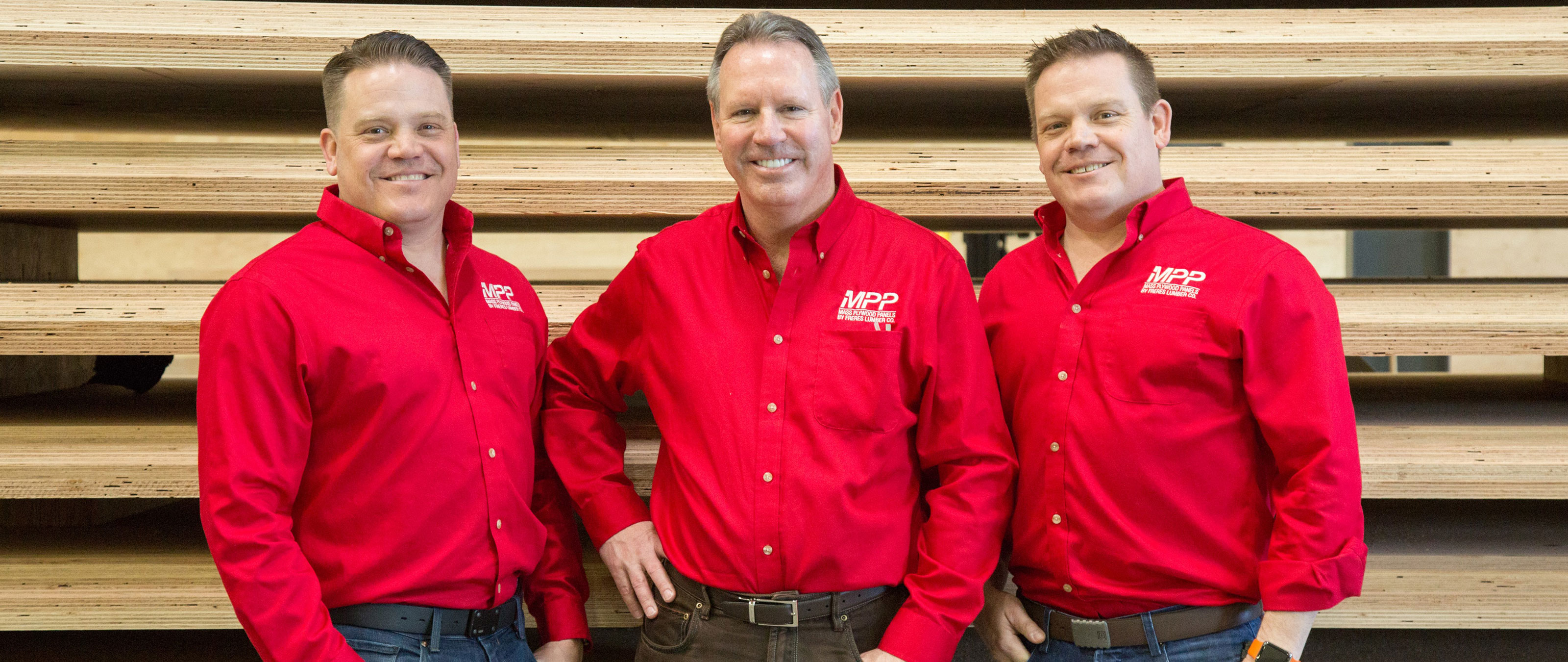 Vice presidents Freres Lumber: Kyle Freres, Rob Freres and Tyler Freres. WEINMANN