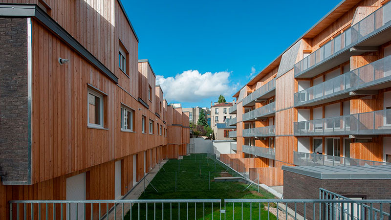 Construction multi-étages en bois de Socopa