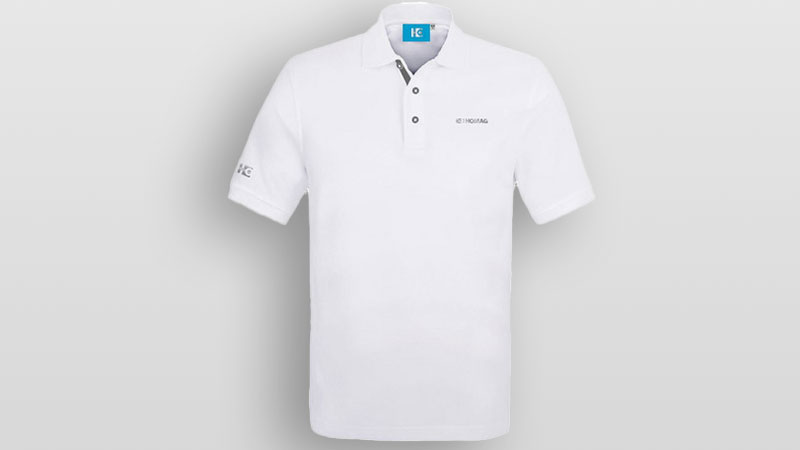 HOMAG Polo-Shirt weiss