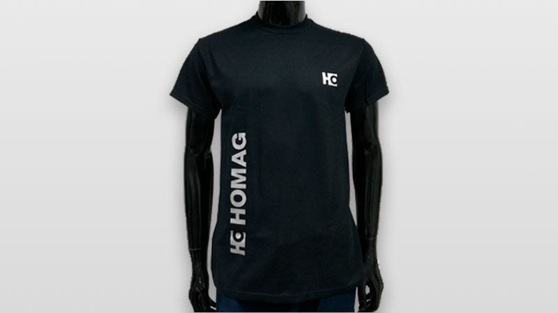 HOMAG T-Shirt Customer Edition schwarz mit silber