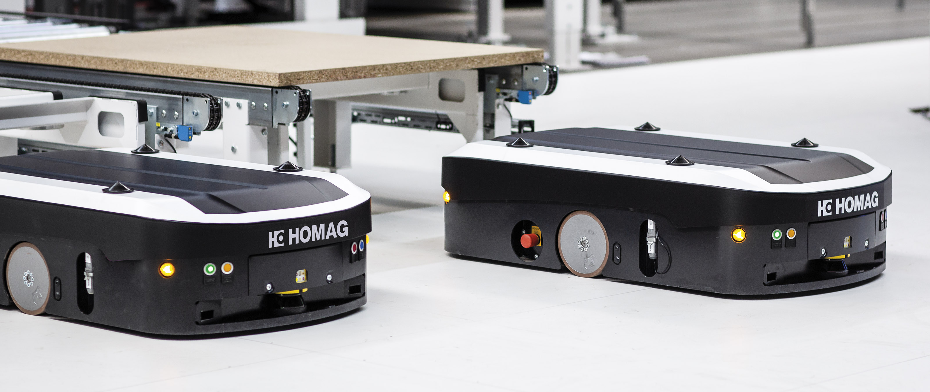 Automated guided vehicle system (AGV) TRANSBOT | HOMAG