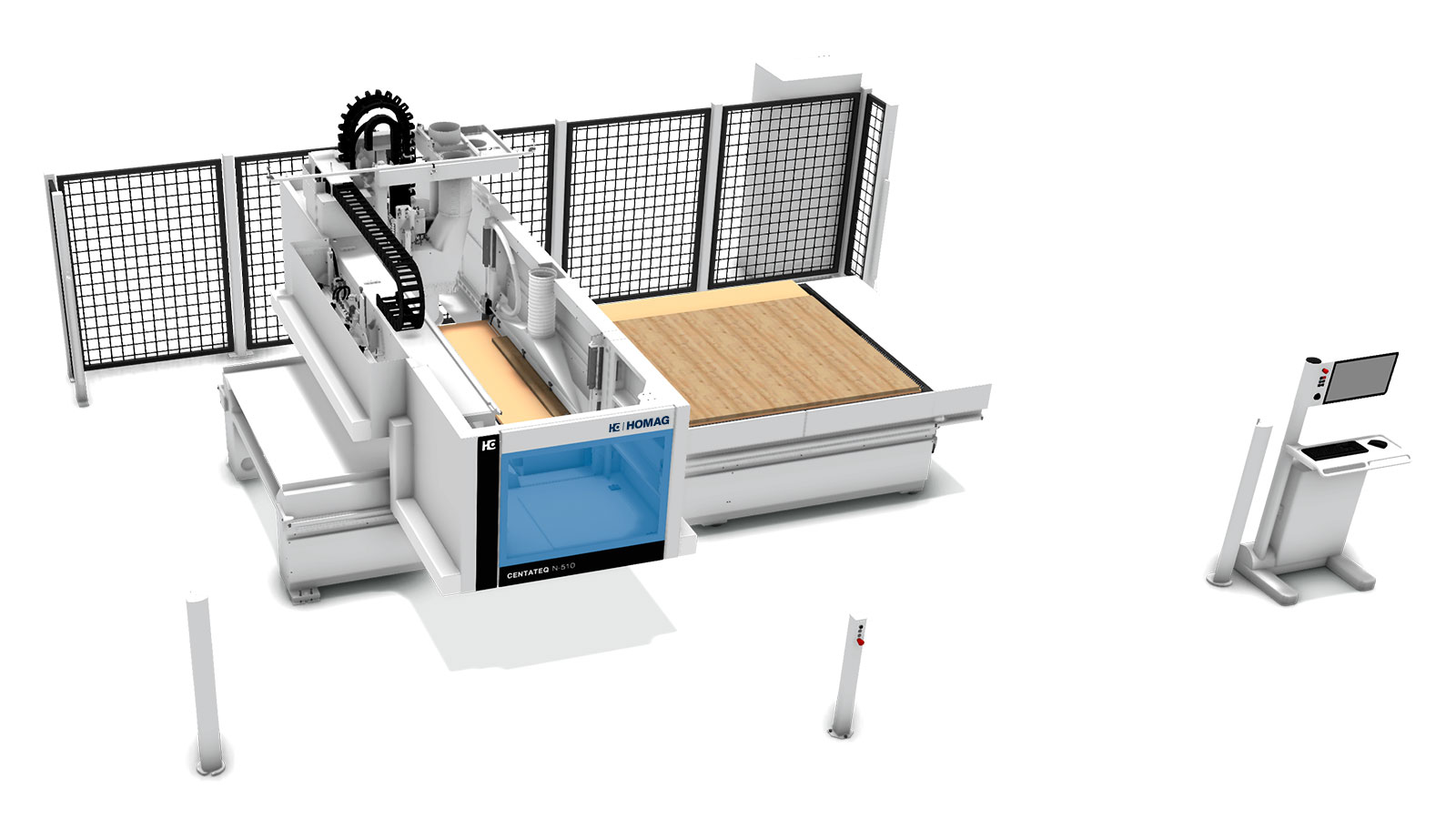 Basic+: including infeed and outfeed device