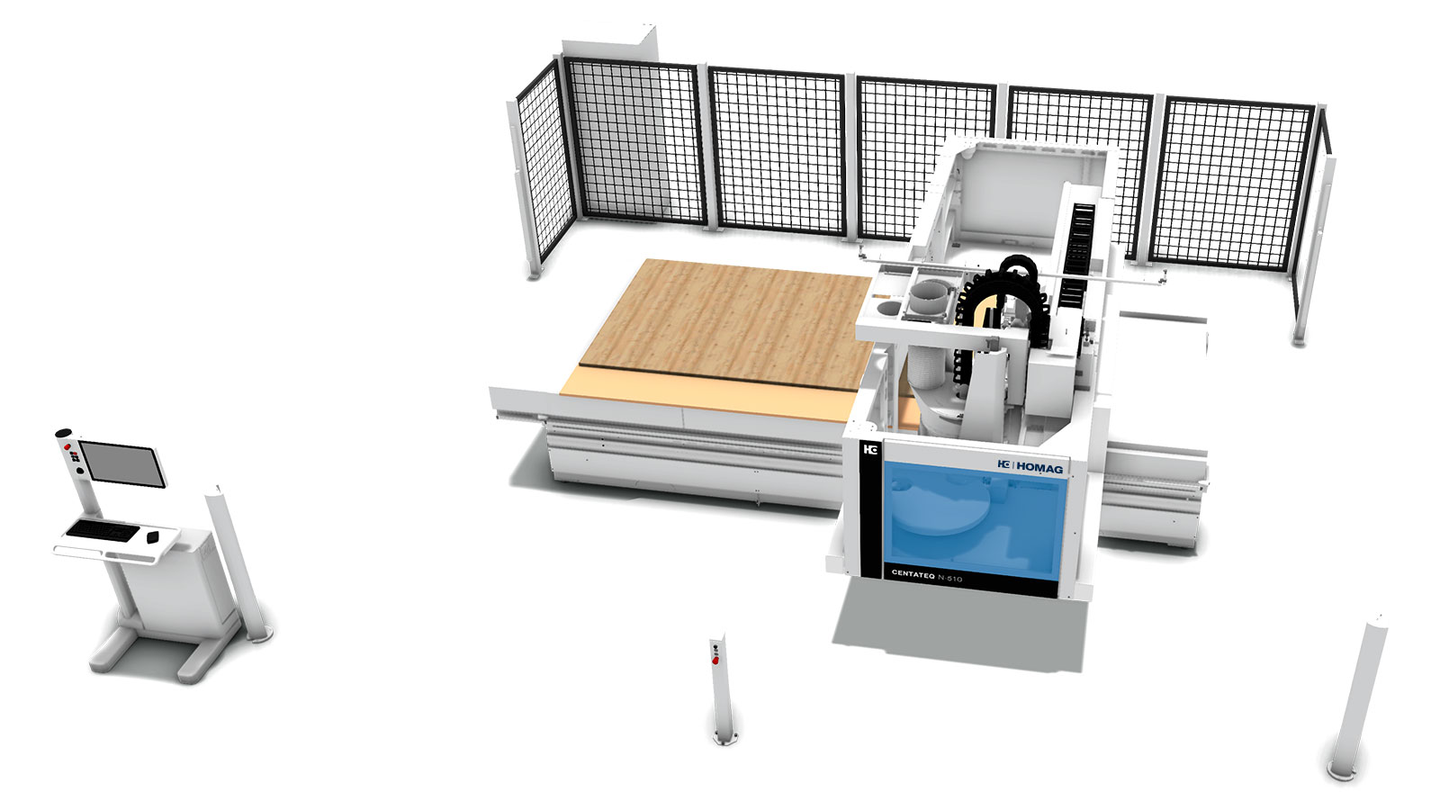 Basic+: Including pull-in and push-out device - variants are also available with right-to-left flow direction