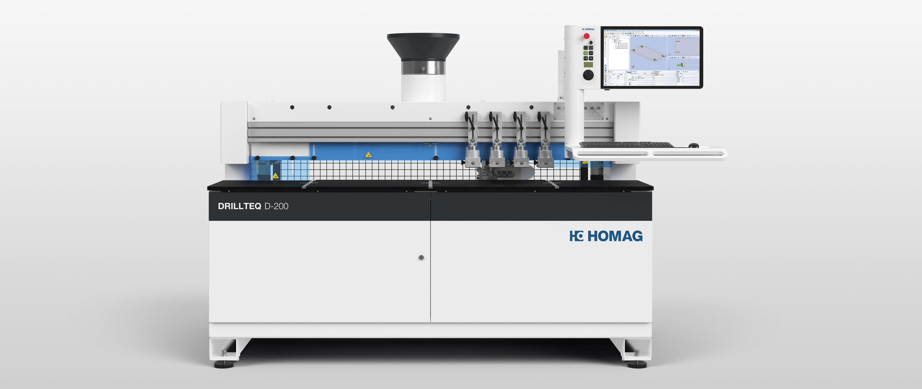 CNC-Bohr- und Dübeleintreibmaschine DRILLTEQ D-200