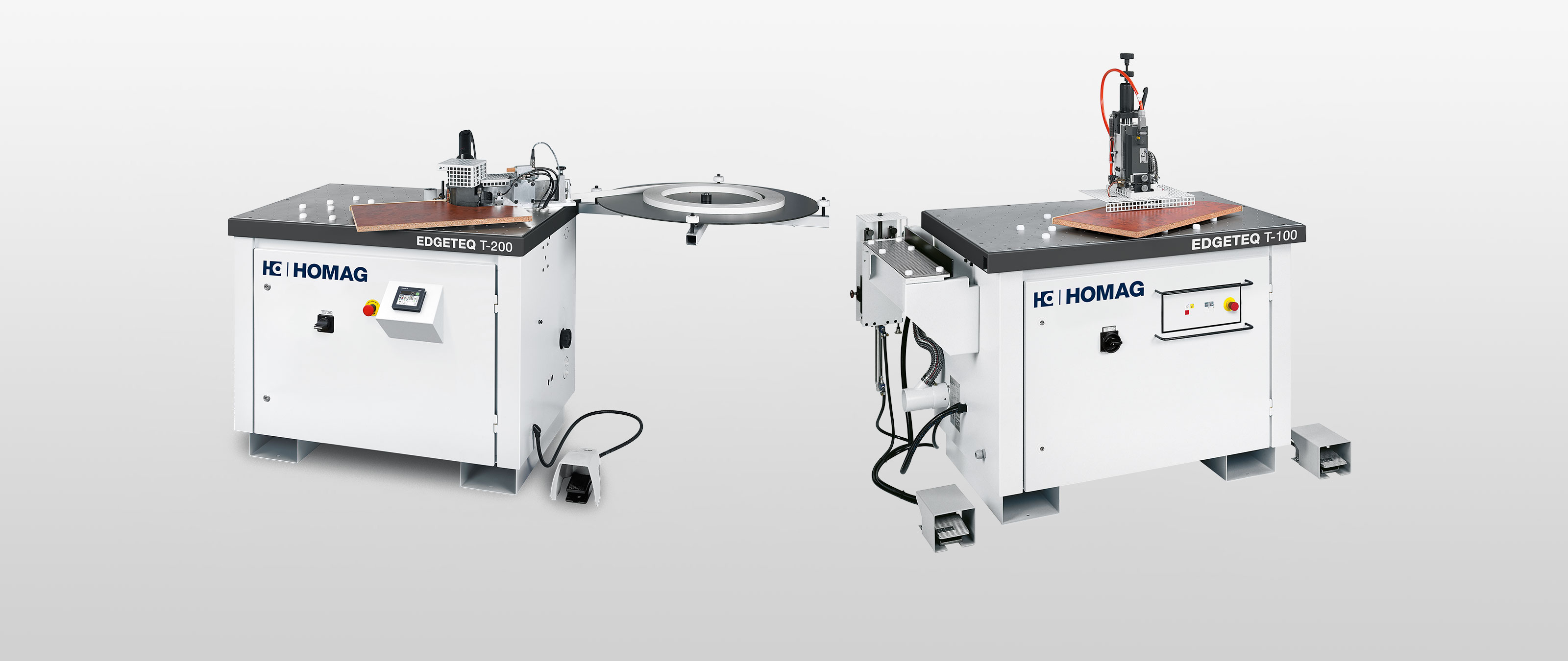 Table-top edge-banding machine / edge-trimming-machine from BRANDT