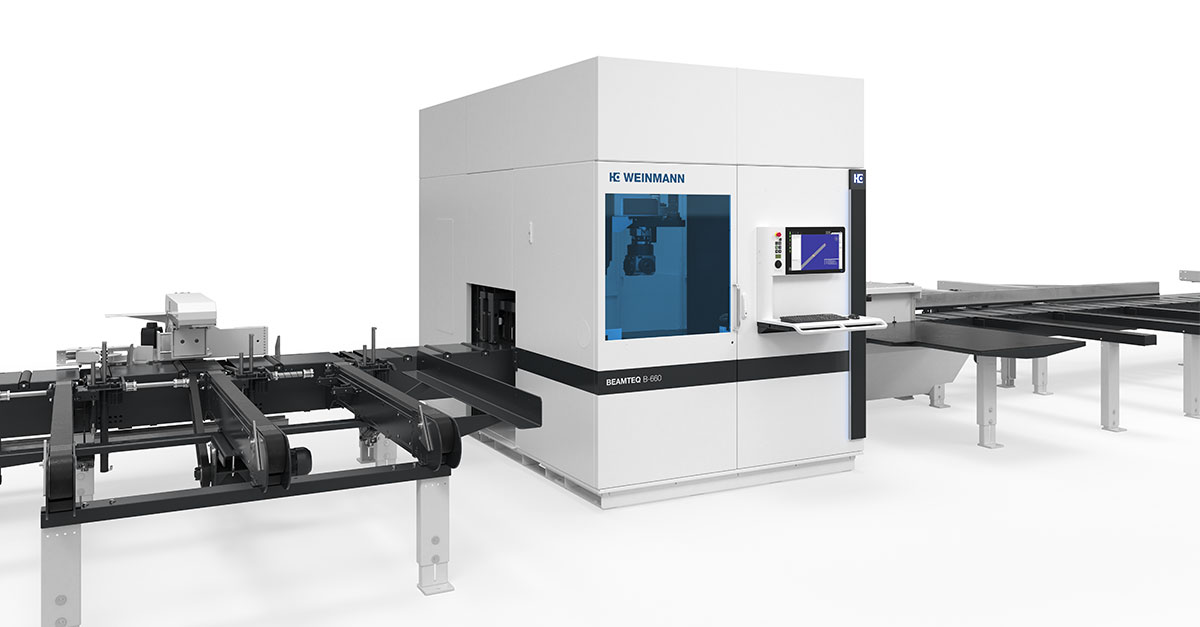 Abbundanlagen von WEINMANN Carpentry machines of WEINMANN