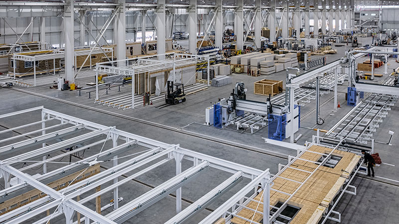 Installation de production de Space Factory