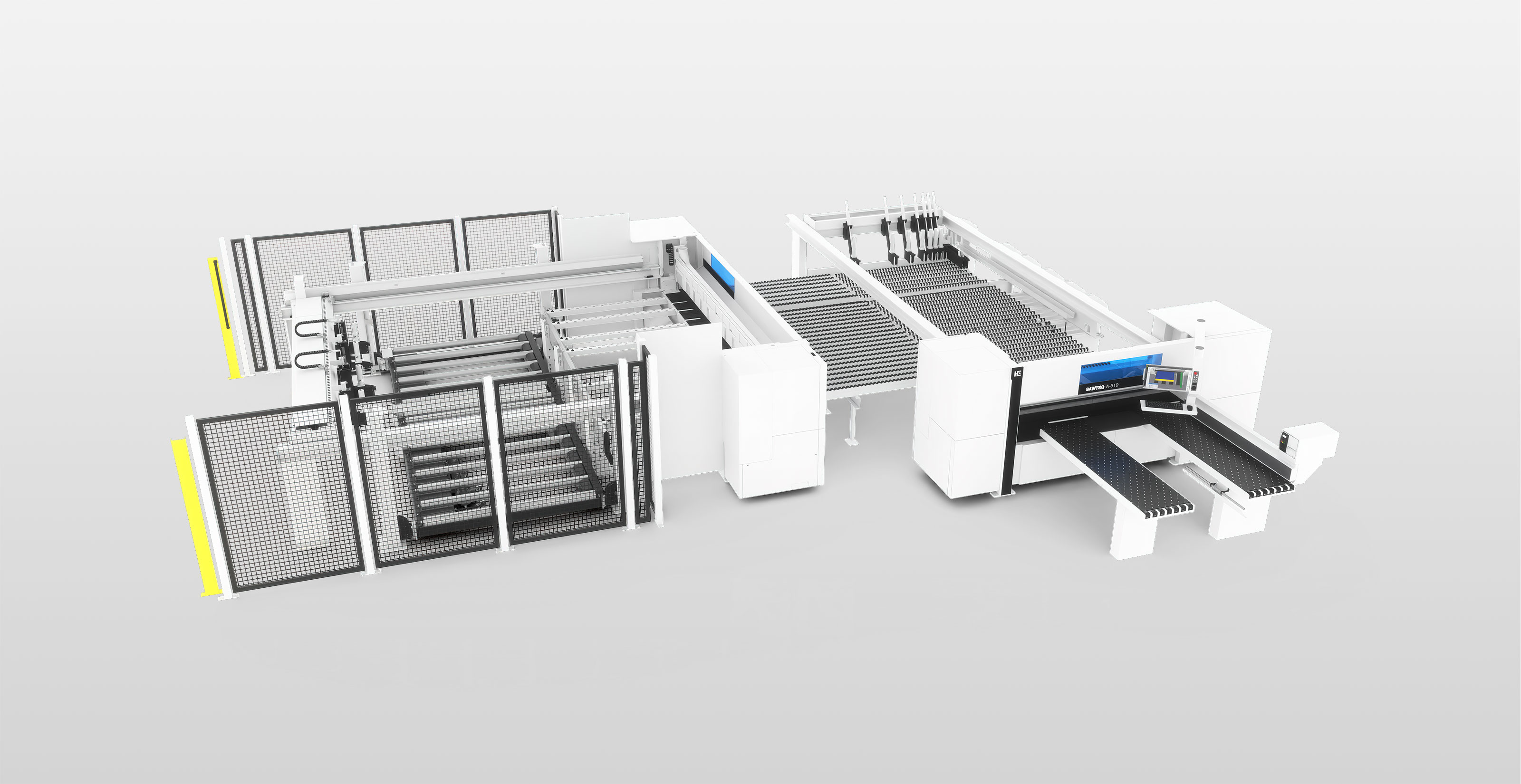 Panel dividing saw SAWTEQ B-300 as angular saw unit