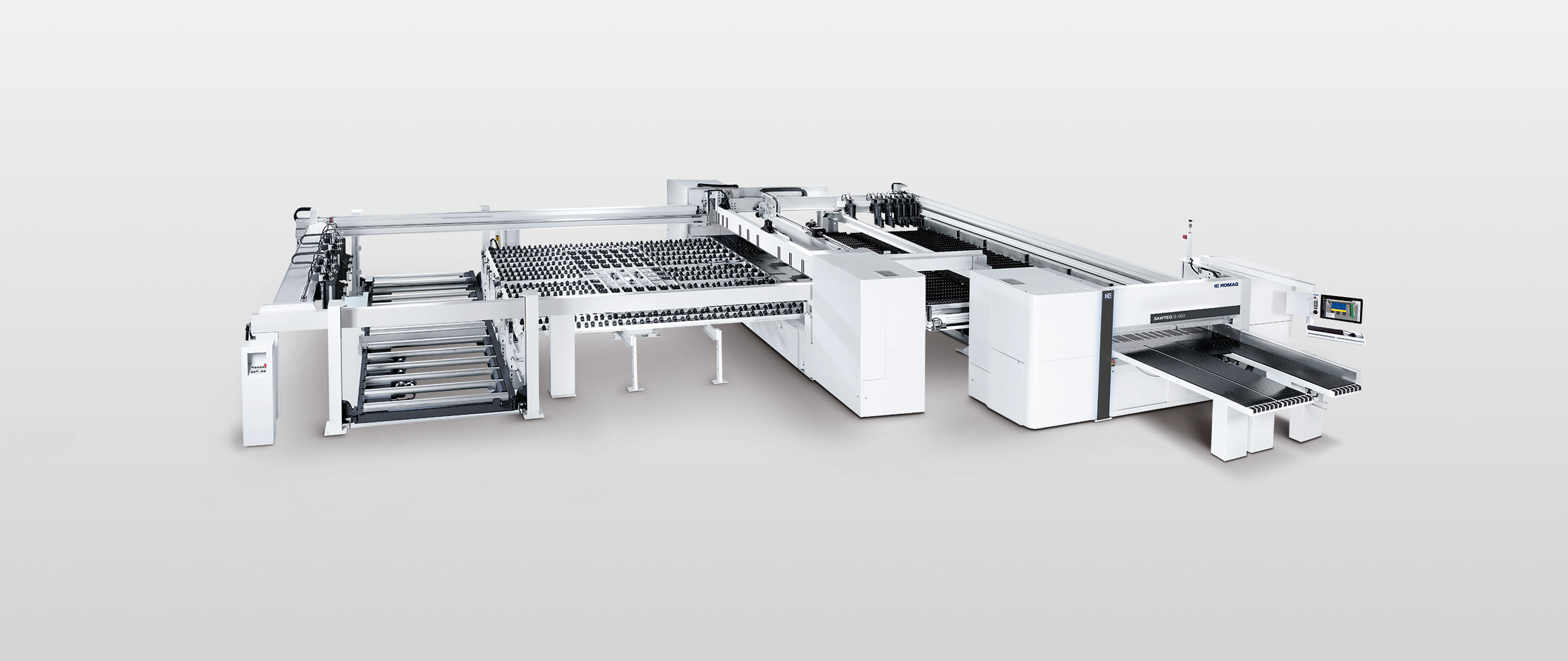 Panel dividing saw SAWTEQ B-500 as angular saw unit