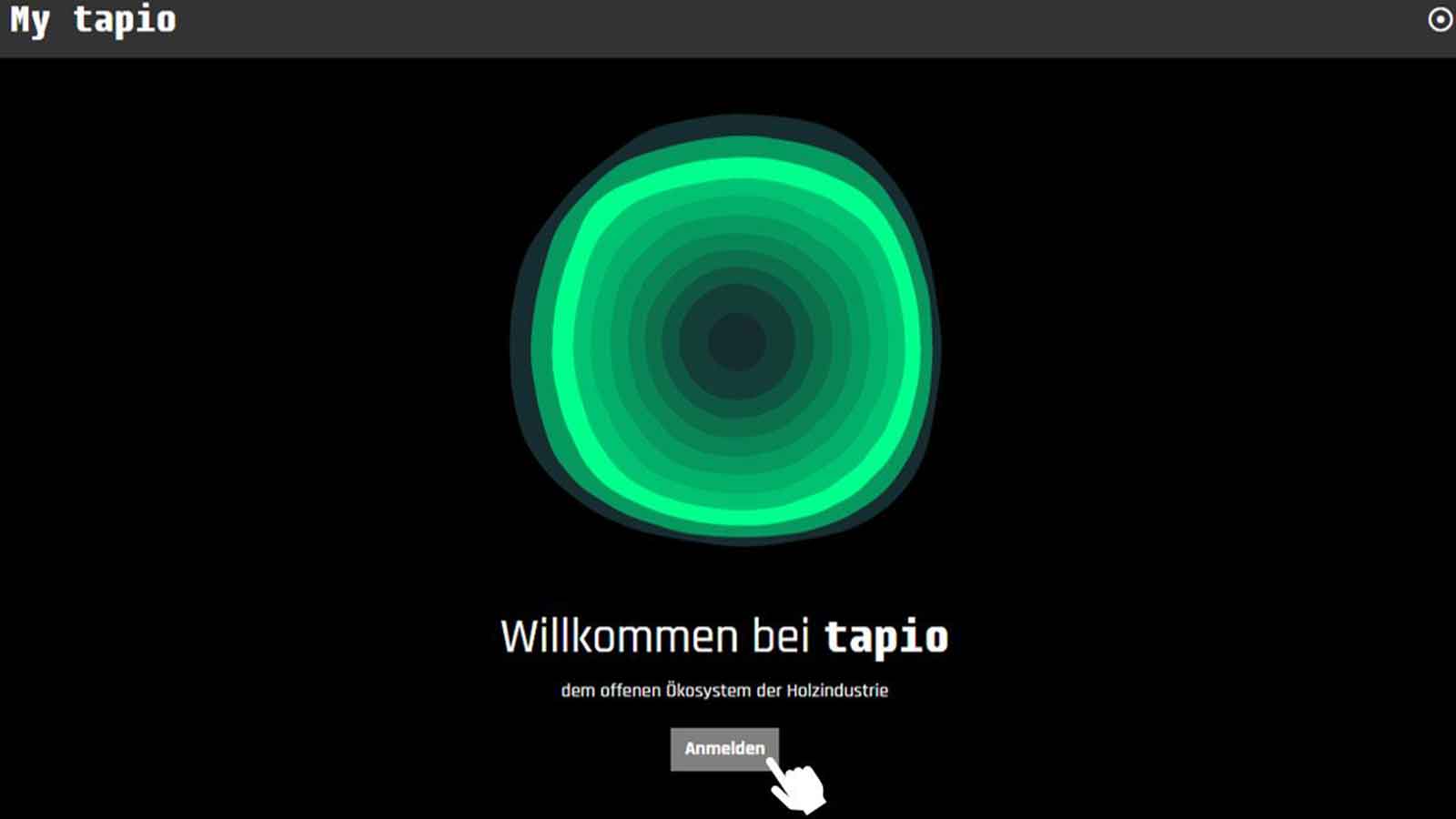 Logging in to your tapio account (https://my.tapio.one/)