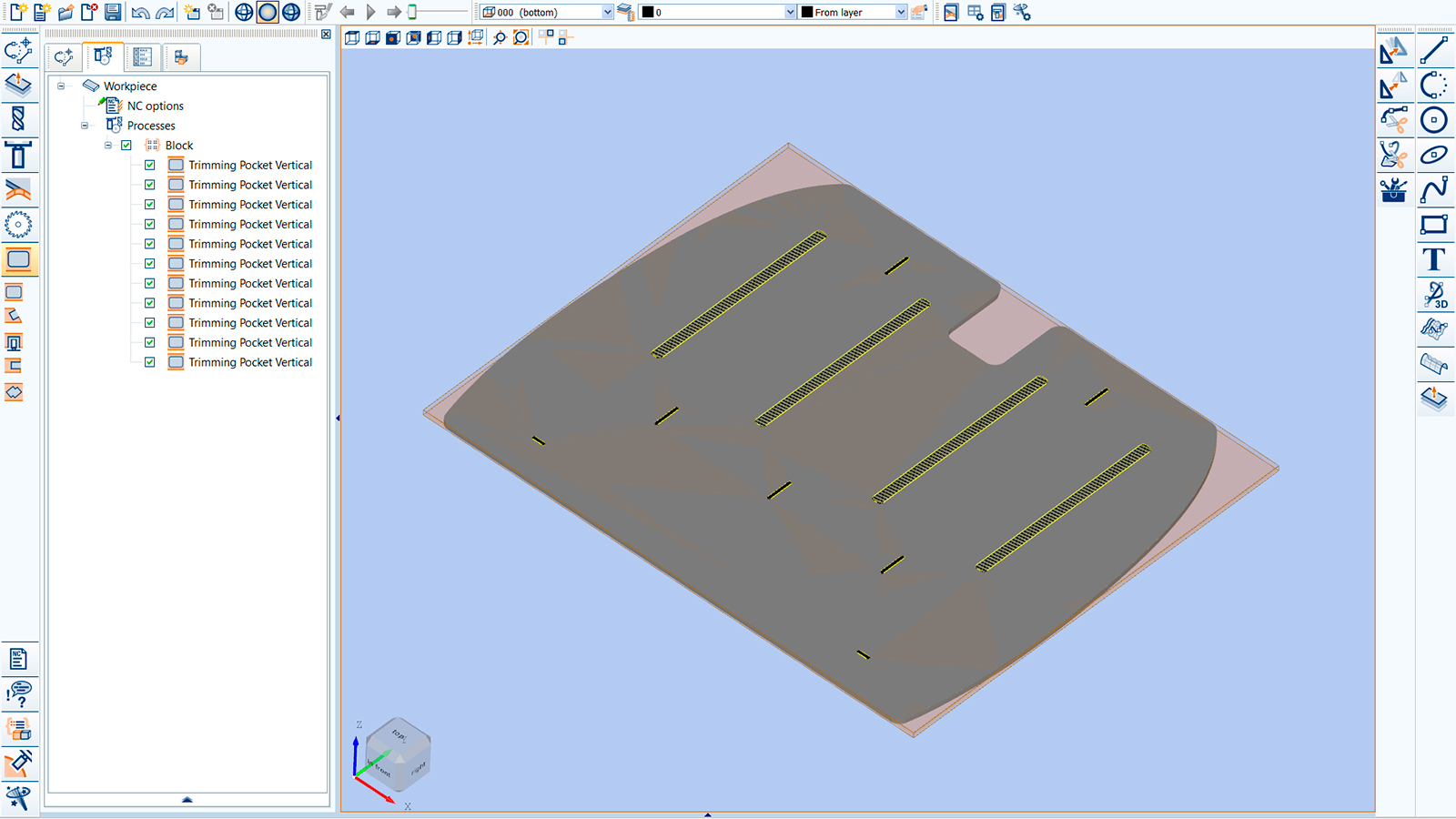 woodWOP 8: Feature recognition extension: 3D grooves and pockets, 2D holes