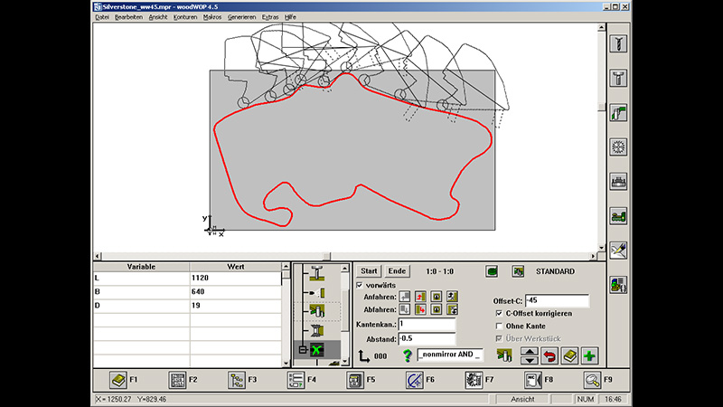 Automatic rotation of gluing station