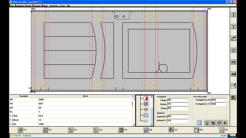Room doors with components
