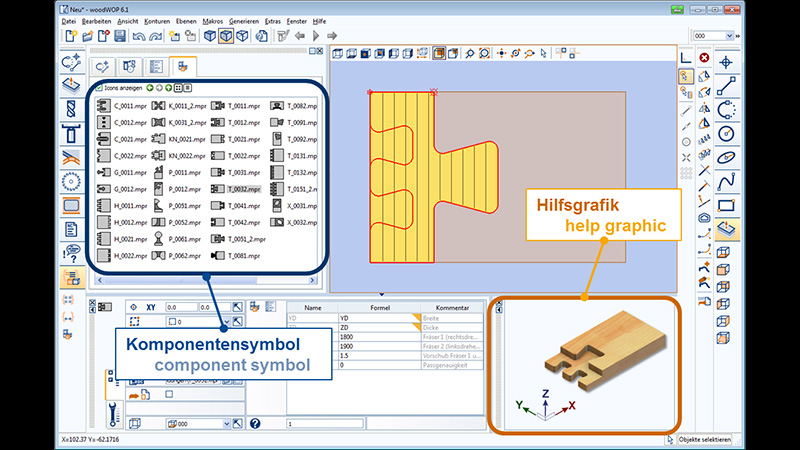 Fast component selection