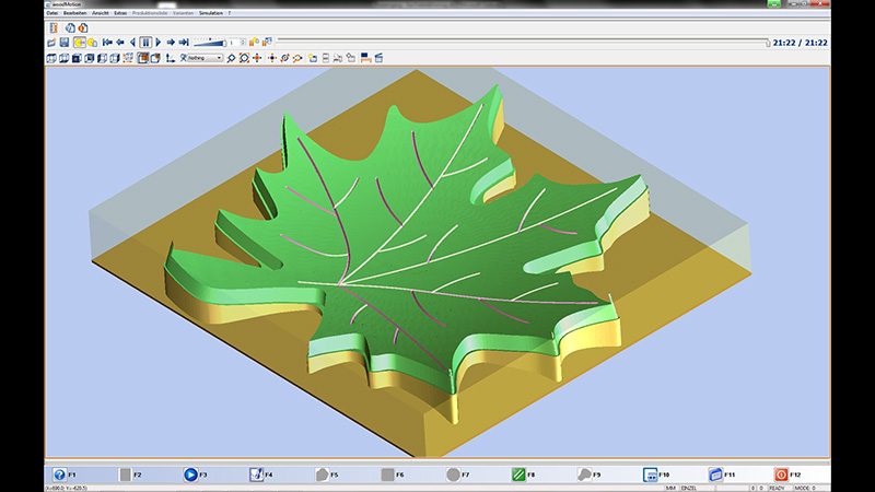 Design of a 3D model with suitable clamping template