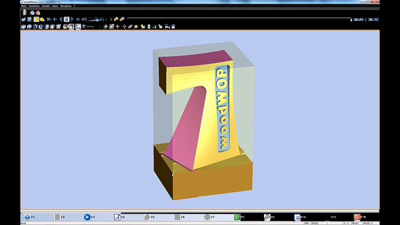 Pocket trimming with islands