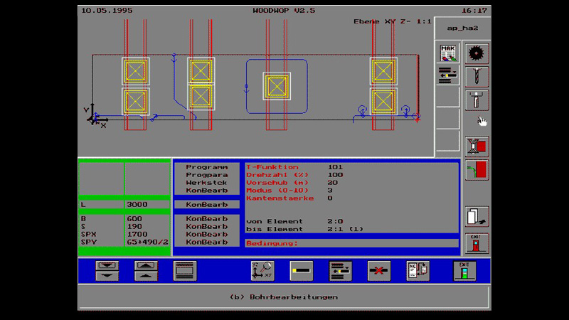 woodWOP 2.5: Work surface program